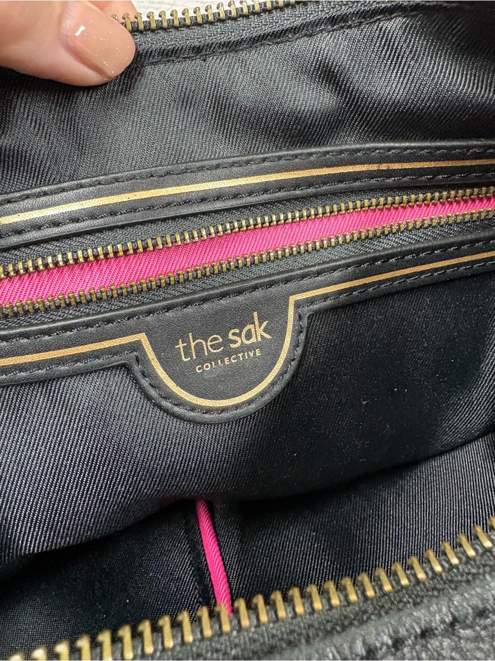 The Sak Keira Hobo Black Leather Shoulder Bag Y2K Everyday Boho Western - Picture 9 of 13